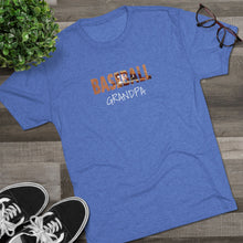 Load image into Gallery viewer, BASEBALL GRANDPA--Unisex Tri-Blend Crew Tee