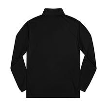 Load image into Gallery viewer, ADIDAS BLACK-Embroidered Crest Quarter-Zip Pullover — Men's Lightweight adidas® Performance Top