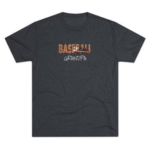 Load image into Gallery viewer, BASEBALL GRANDPA--Unisex Tri-Blend Crew Tee
