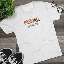 Load image into Gallery viewer, BASEBALL GRANDPA--Unisex Tri-Blend Crew Tee