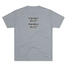 Load image into Gallery viewer, Train Like a BEAST on Back BEAST SOFTBALL T Unisex Sizing