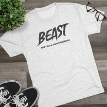 Load image into Gallery viewer, Train Like a BEAST on Back BEAST SOFTBALL T Unisex Sizing