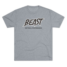 Load image into Gallery viewer, Train Like a BEAST on Back BEAST SOFTBALL T Unisex Sizing