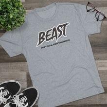 Load image into Gallery viewer, Train Like a BEAST on Back BEAST SOFTBALL T Unisex Sizing