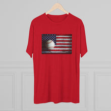 Load image into Gallery viewer, USA FLAG and BASEBALL-Unisex Tri-Blend Crew Tee
