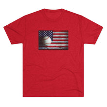 Load image into Gallery viewer, USA FLAG and BASEBALL-Unisex Tri-Blend Crew Tee
