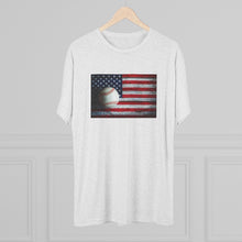 Load image into Gallery viewer, USA FLAG and BASEBALL-Unisex Tri-Blend Crew Tee

