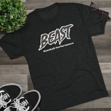 Load image into Gallery viewer, BEAST- BASEBALL-Men&#39;s Tri-Blend Crew Tee
