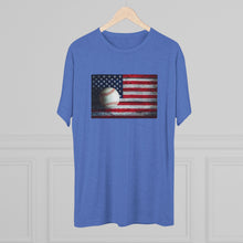 Load image into Gallery viewer, USA FLAG and BASEBALL-Unisex Tri-Blend Crew Tee
