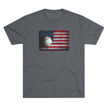 Load image into Gallery viewer, USA FLAG and BASEBALL-Unisex Tri-Blend Crew Tee
