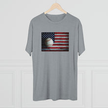 Load image into Gallery viewer, USA FLAG and BASEBALL-Unisex Tri-Blend Crew Tee
