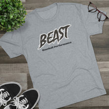 Load image into Gallery viewer, BEAST- BASEBALL-Men&#39;s Tri-Blend Crew Tee
