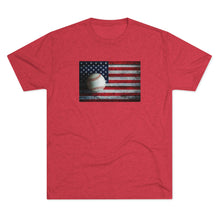 Load image into Gallery viewer, USA FLAG and BASEBALL-Unisex Tri-Blend Crew Tee
