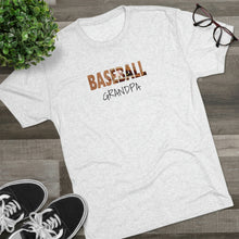 Load image into Gallery viewer, BASEBALL GRANDPA--Unisex Tri-Blend Crew Tee
