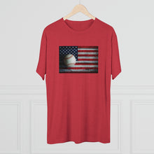 Load image into Gallery viewer, USA FLAG and BASEBALL-Unisex Tri-Blend Crew Tee
