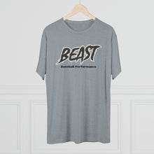 Load image into Gallery viewer, BEAST- BASEBALL-Men&#39;s Tri-Blend Crew Tee
