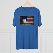 Load image into Gallery viewer, USA FLAG and BASEBALL-Unisex Tri-Blend Crew Tee
