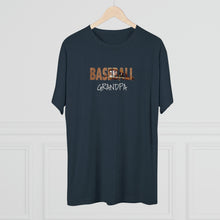 Load image into Gallery viewer, BASEBALL GRANDPA--Unisex Tri-Blend Crew Tee
